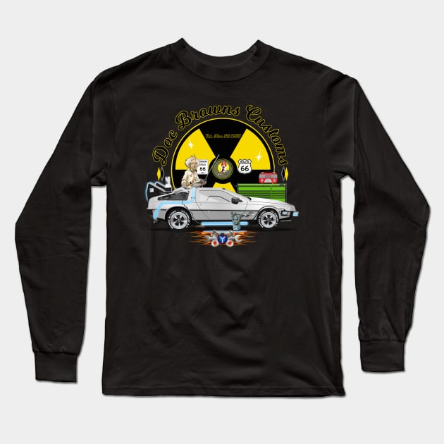 Doc Brown Customs Long Sleeve T-Shirt by Sean Damien